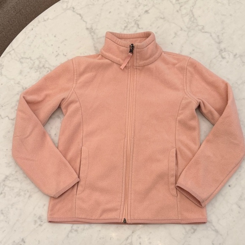 Pink Fleece Jacket Size M Soft Zip Up Lightweight Girls Amazon Essentials Kids